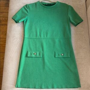 Zara Vibrant Green Dress